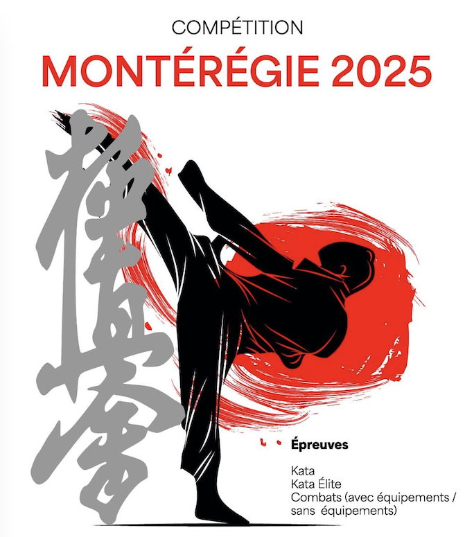 Affiche Compétition Karaté Montérégie 2025